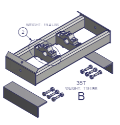 Beau-Roc Base de cylindre 35-45 T
